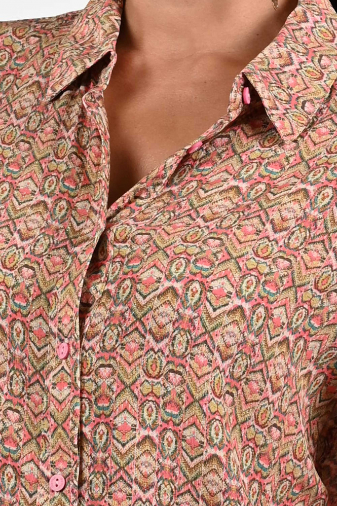 Geisha 53923-20 Blouse lange mouw Roze
