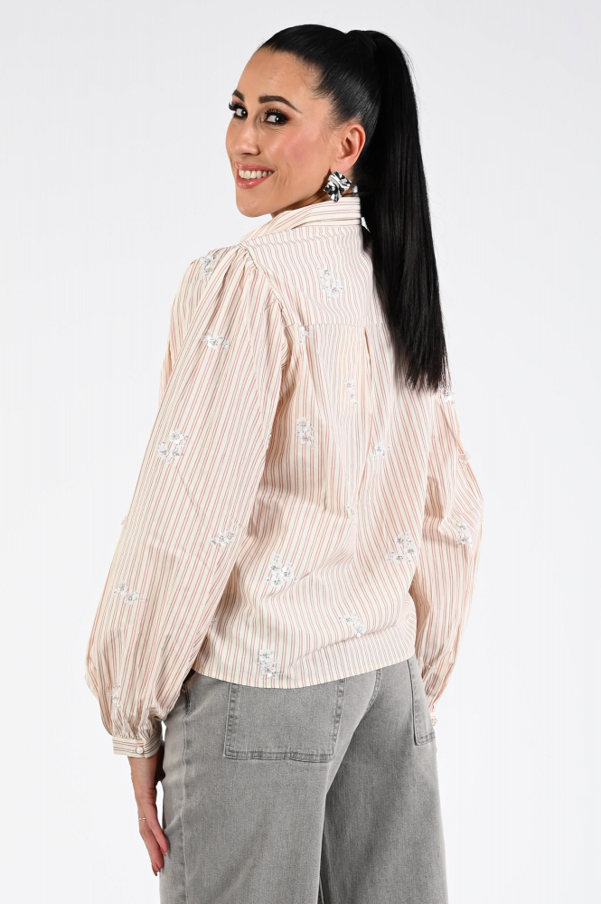 Nukus Jolies blouse Blouse lange mouw Roze
