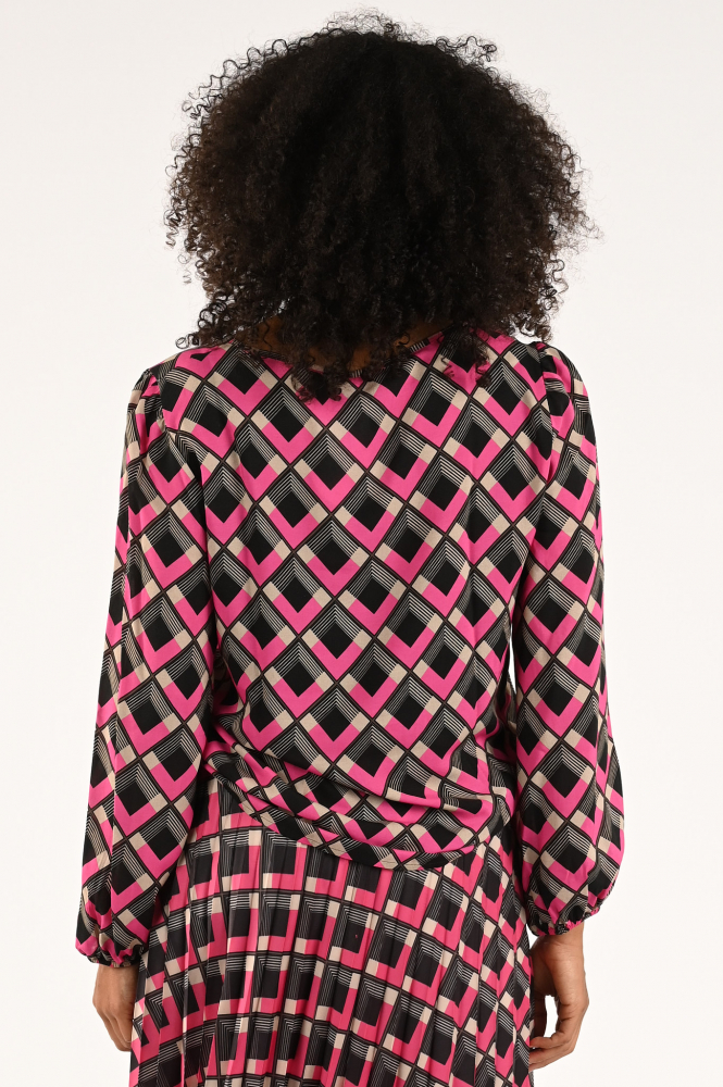 FABER 68408 Blouse lange mouw Roze