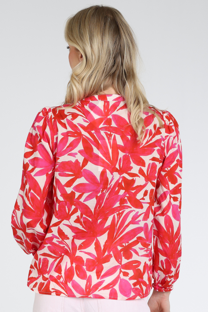 Catnoir 2684-2 Blouse lange mouw Roze