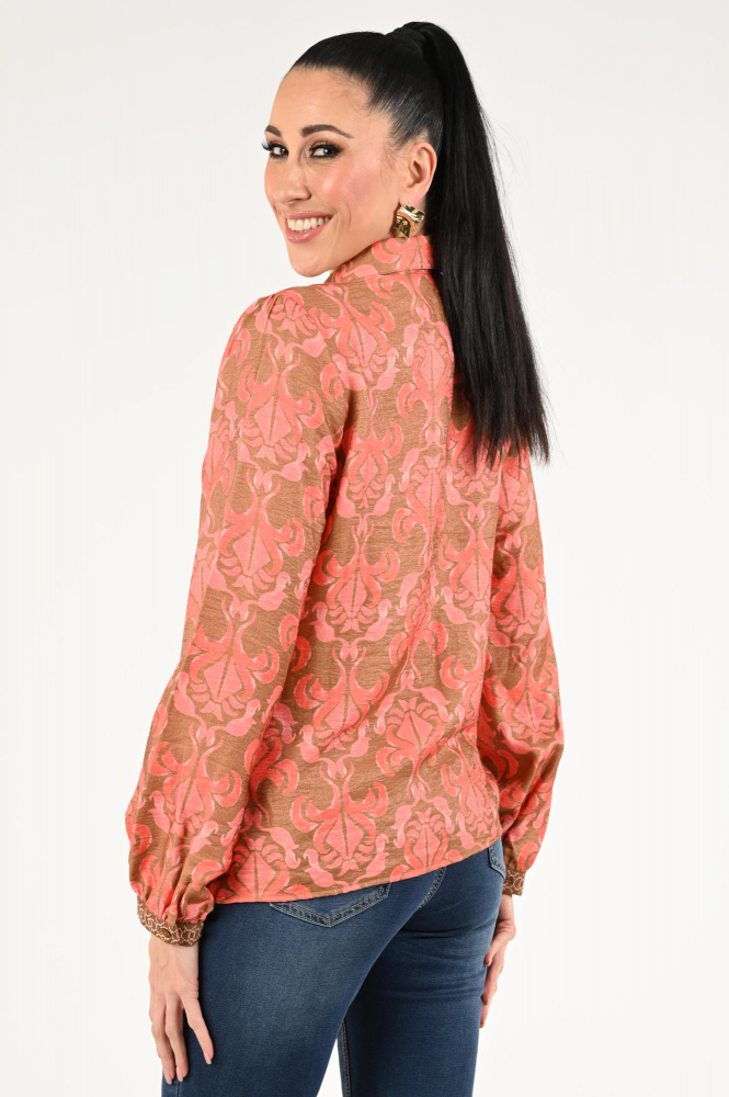 Geisha 53918-20 Blouse lange mouw Rood