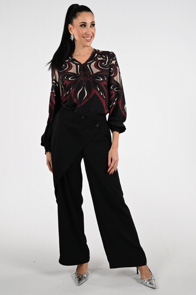 Summum 2s3397-12337 Blouse lange mouw Rood
