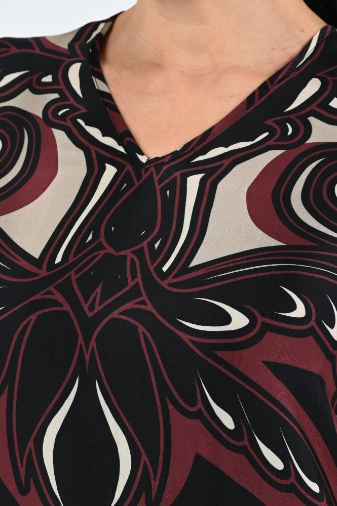 Summum 2s3397-12337 Blouse lange mouw Rood
