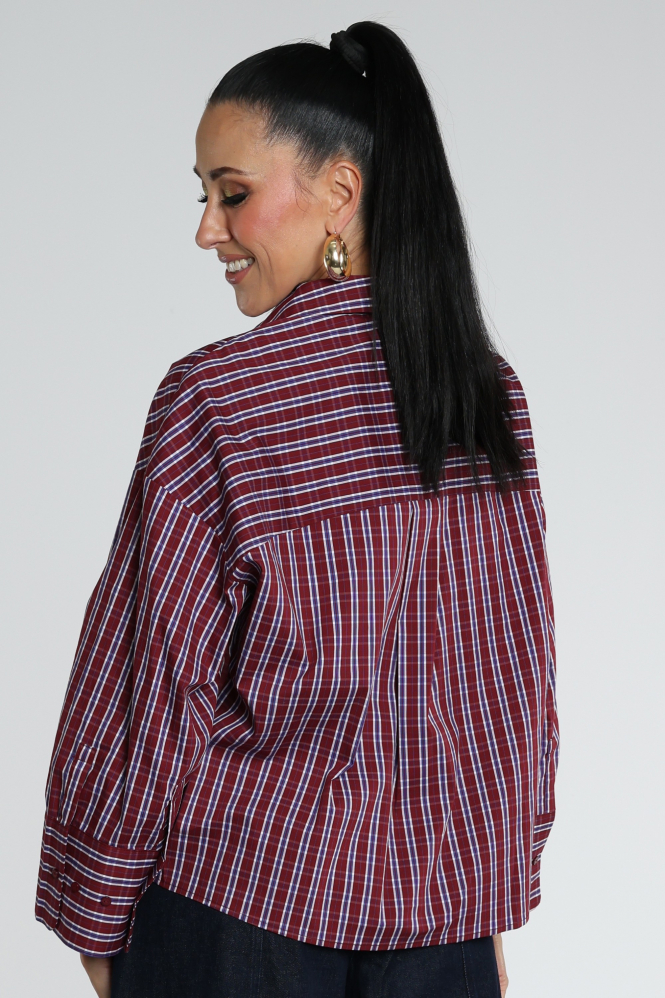 Co'couture 500375 Blouse lange mouw Rood