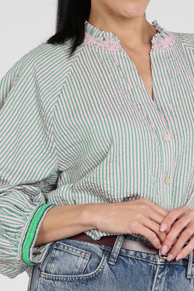 Pom Amsterdam SP9548 Blouse lange mouw Roze