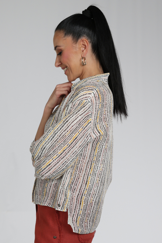 Marc Cain AC 51.39 W51 Blouse lange mouw Geel