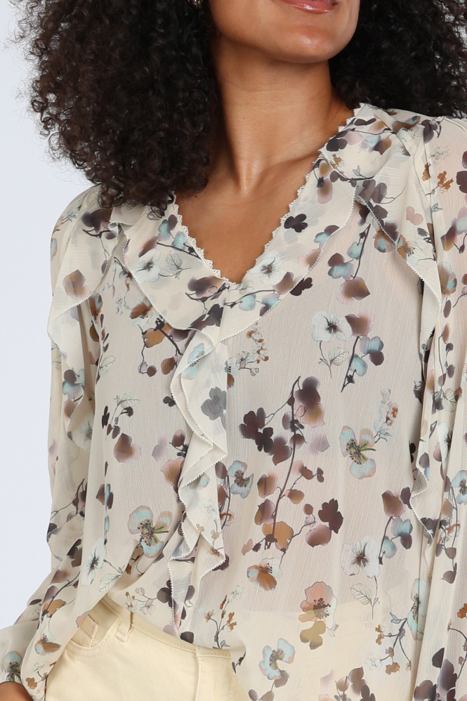 Marc Cain BC 51.08 W54 Blouse lange mouw Geel