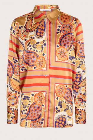 Co'couture scarf shirt Geel