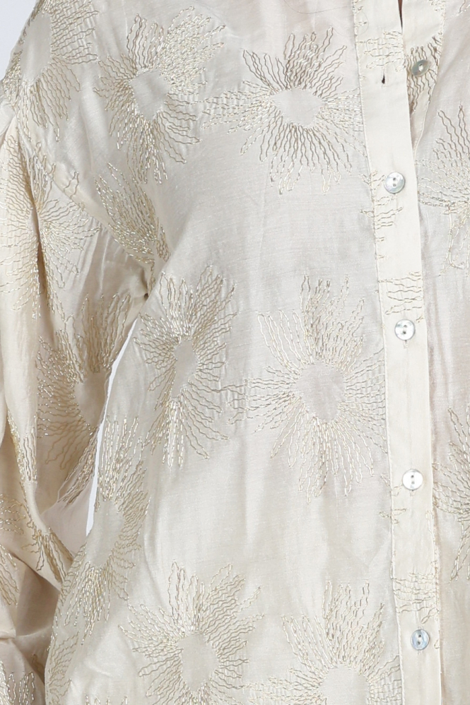 Nukus NKS02181 Blouse lange mouw Goud