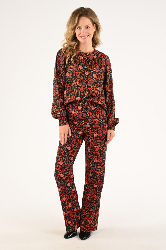 Geisha 33656-20 Blouse lange mouw Oranje