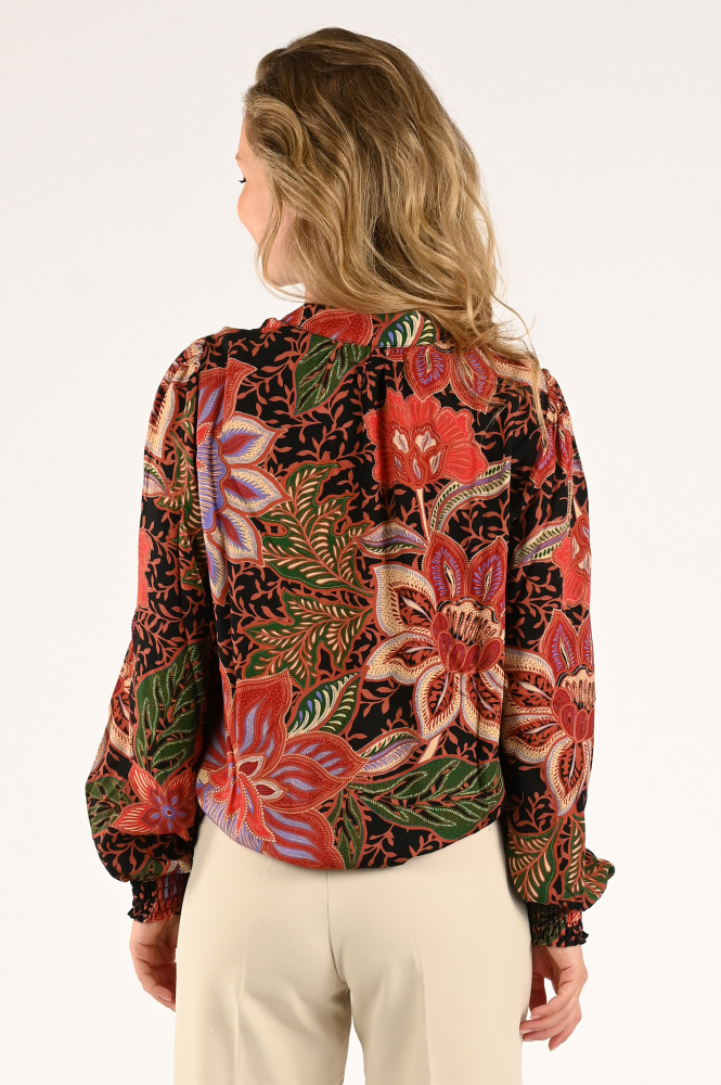 Geisha 33958-20 Blouse lange mouw Oranje