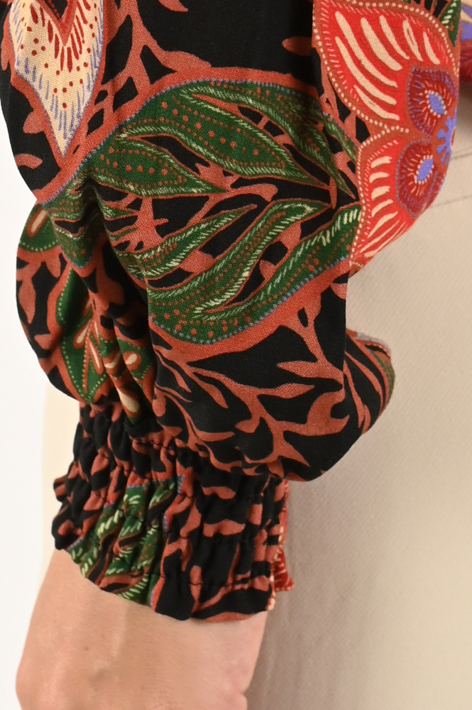 Geisha 33958-20 Blouse lange mouw Oranje