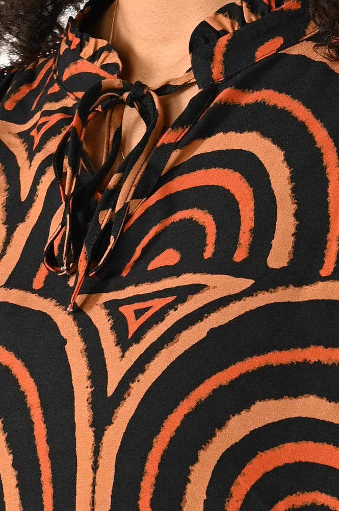 Geisha 33661-20 Blouse lange mouw Oranje