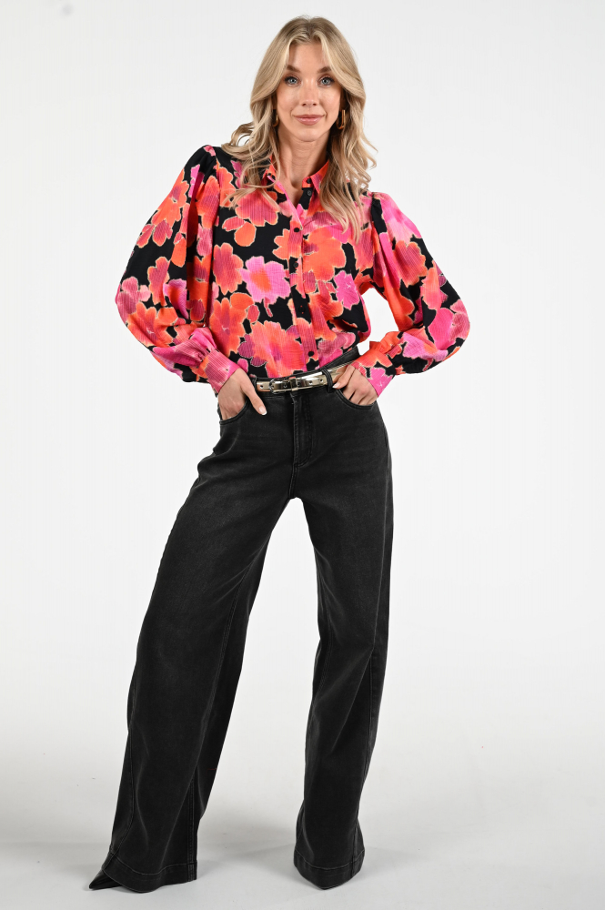 Geisha 53632-20 Blouse lange mouw Oranje