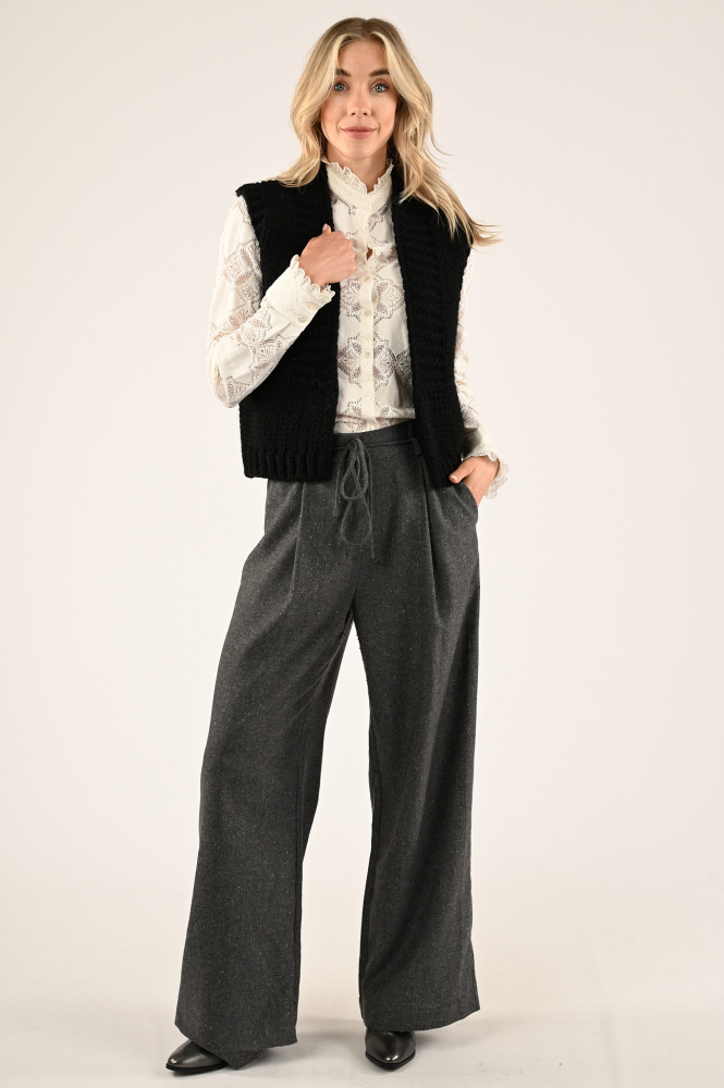 By-Bar levi gilet Gilet Zwart