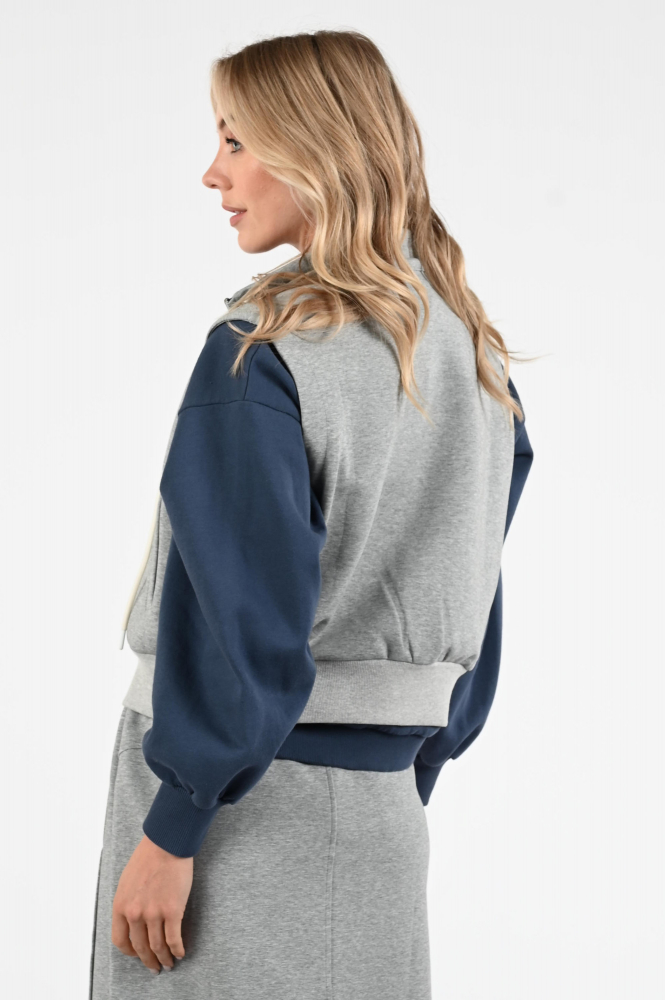 Aimée the label buddy Gilet Grijs
