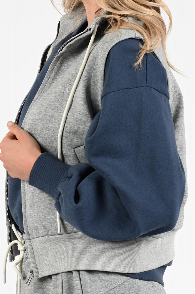 Aimée the label buddy Gilet Grijs