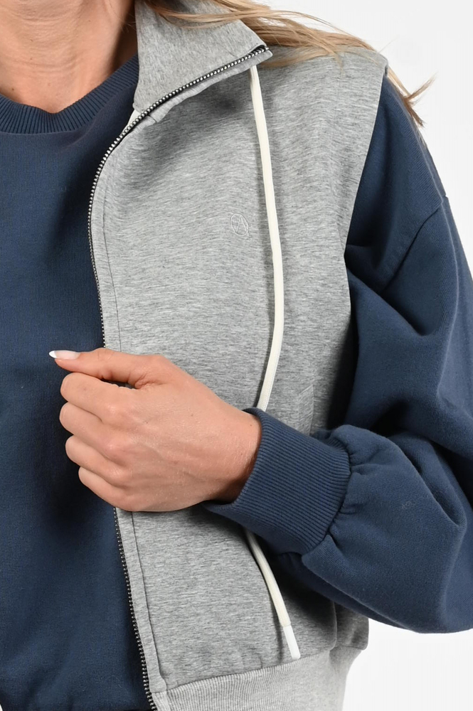 Aimée the label buddy Gilet Grijs