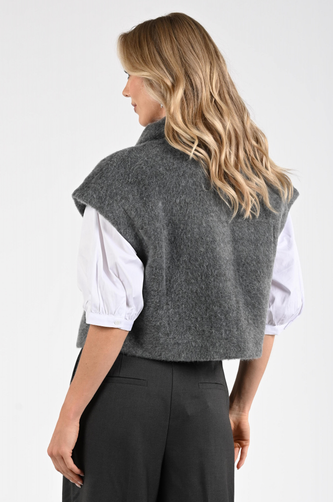 STUDIO AR by ARMA plume Gilet Grijs