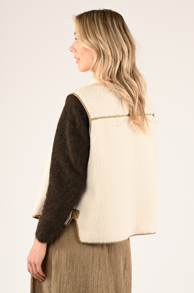 Mos Mosh rowe teddy 165230 Gilet Beige