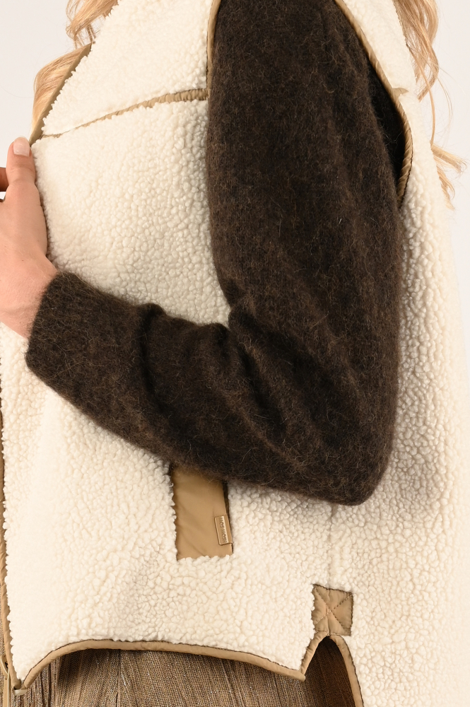 Mos Mosh rowe teddy 165230 Gilet Beige