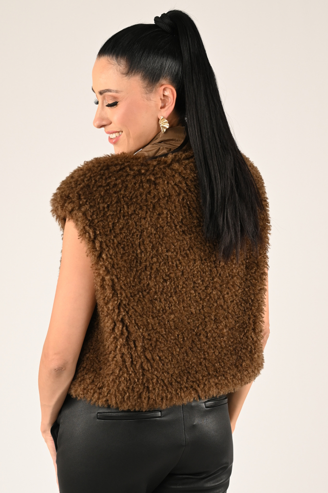 Luisa Cerano 408426-4139 Gilet Bruin