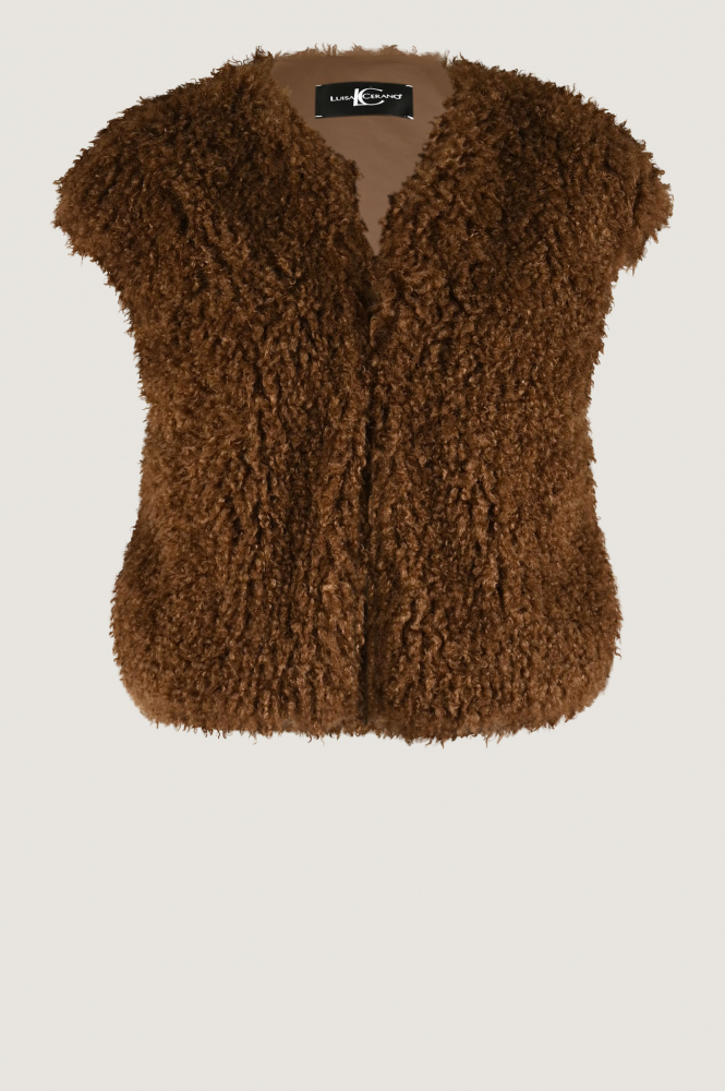 Luisa Cerano 408426-4139 Gilet Bruin