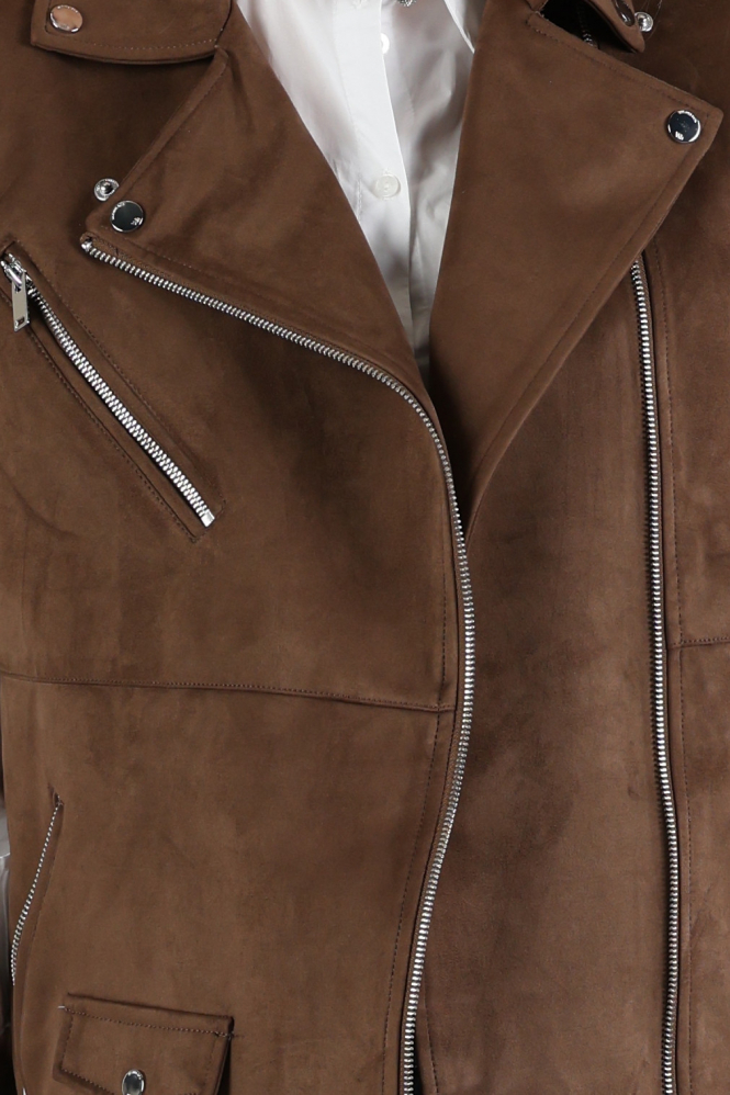 WithBlack WBLANALINA Gilet Bruin