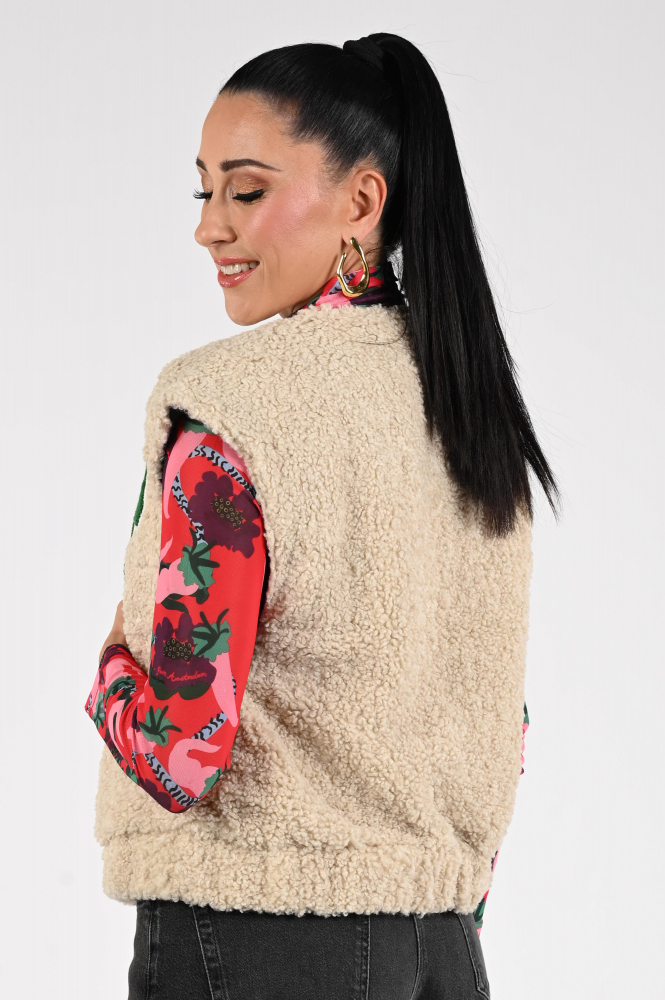 Pom Amsterdam SP9321 Gilet Beige