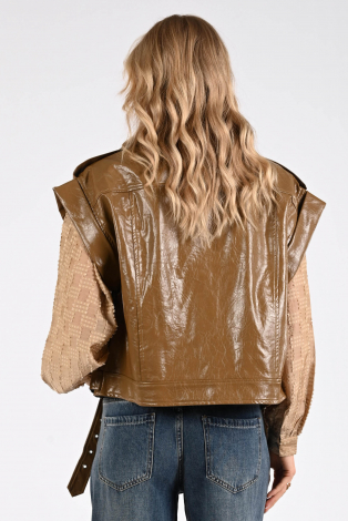 WithBlack Gilian vegan coat Bruin