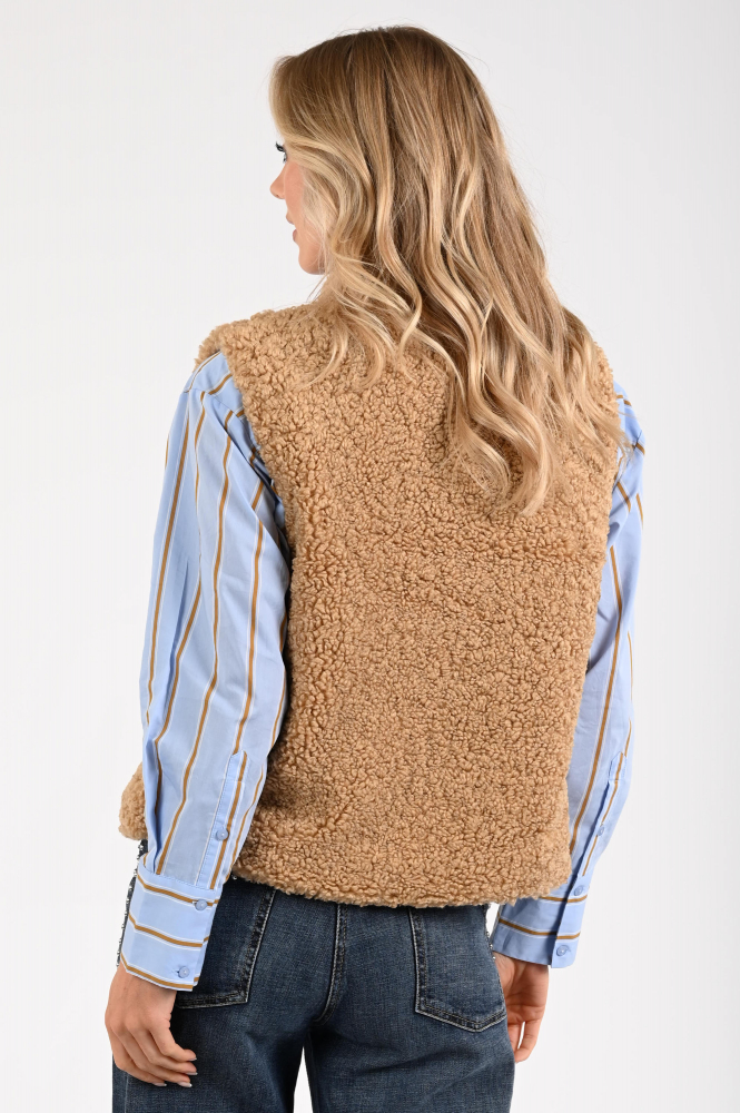 Pom Amsterdam SP9015 Gilet Bruin