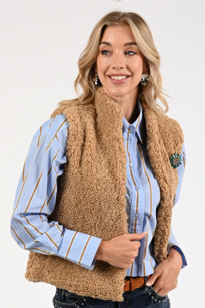 Pom Amsterdam SP9015 Gilet Bruin