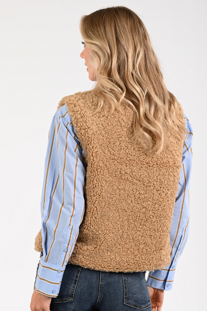 Pom Amsterdam SP9015 Gilet Bruin