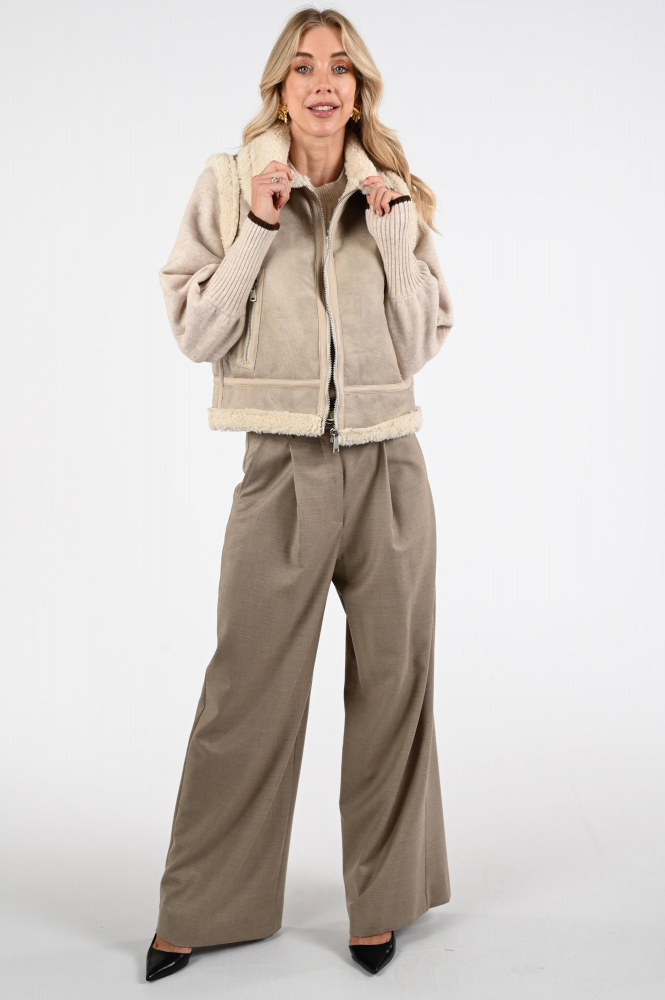 Aimée the label archy Gilet Bruin