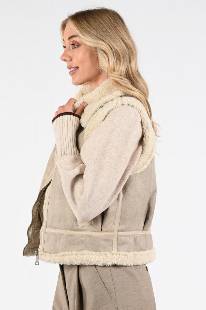 Aimée the label archy Gilet Bruin