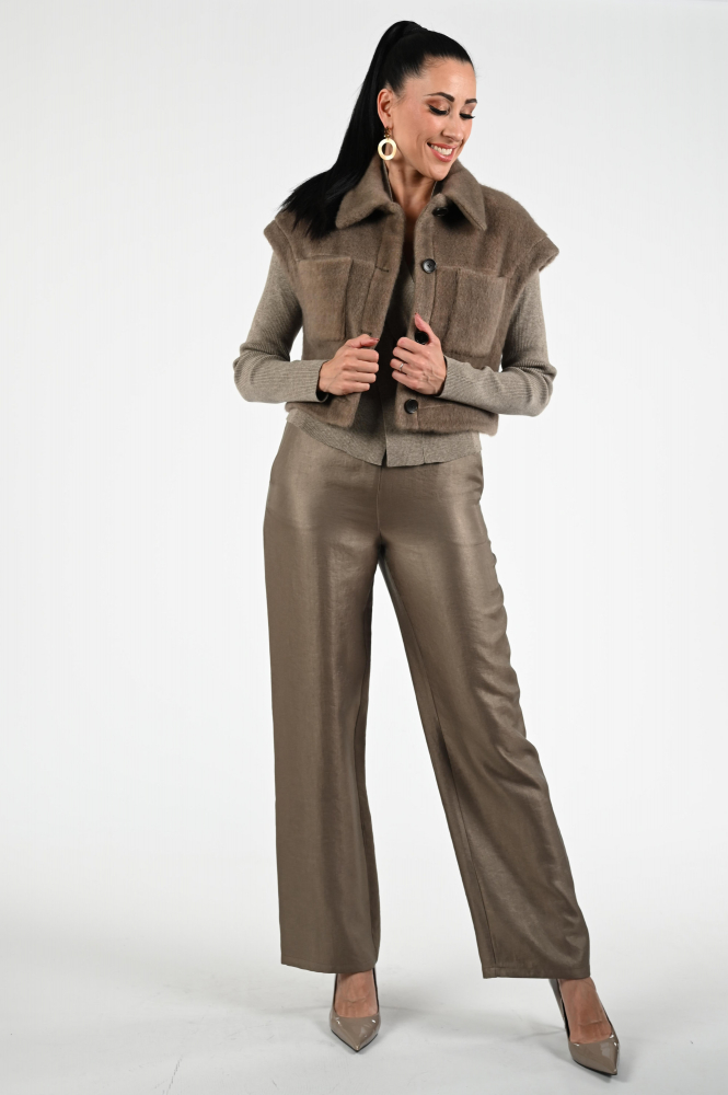 STUDIO AR by ARMA plume Gilet Bruin