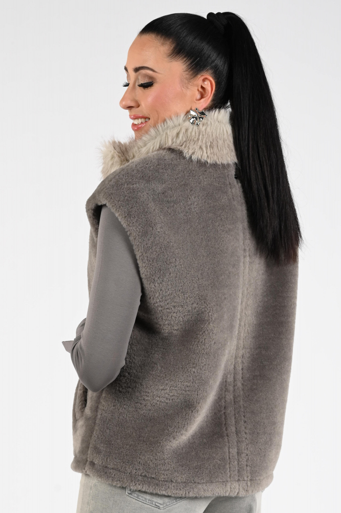 Marc Cain ZC 37.01 W63 Gilet Bruin