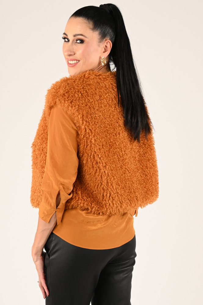 Luisa Cerano 408426-4139 Gilet Bruin