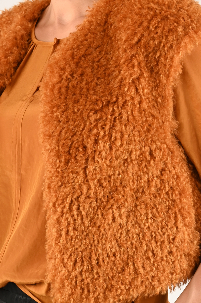 Luisa Cerano 408426-4139 Gilet Bruin