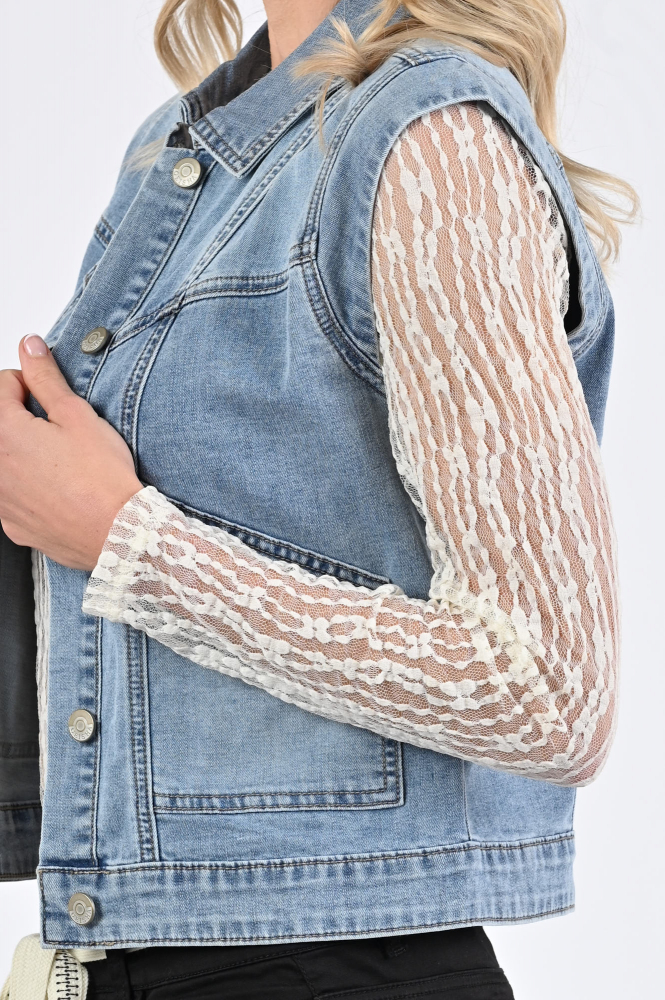 Geisha 55303-10 Gilet Blauw