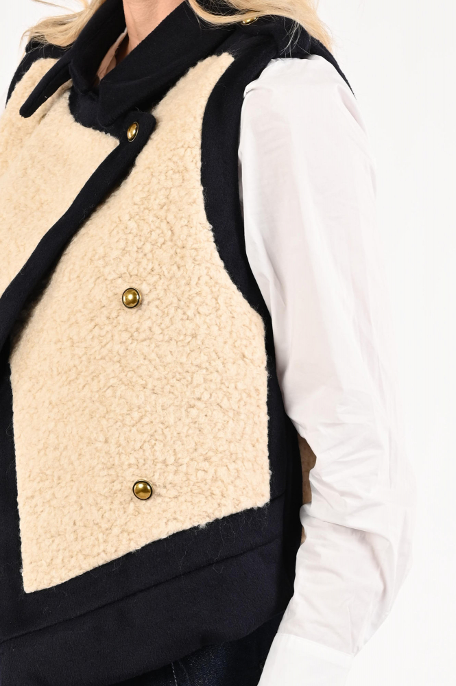 Summum 9s262-12398 Gilet Blauw