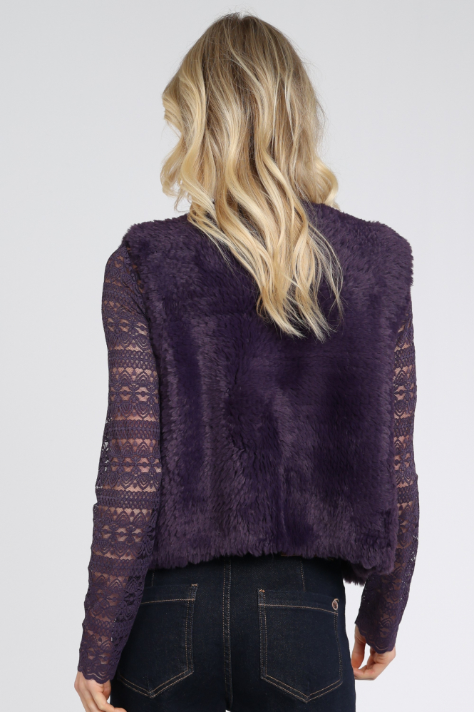 Oui 98077 Gilet Paars