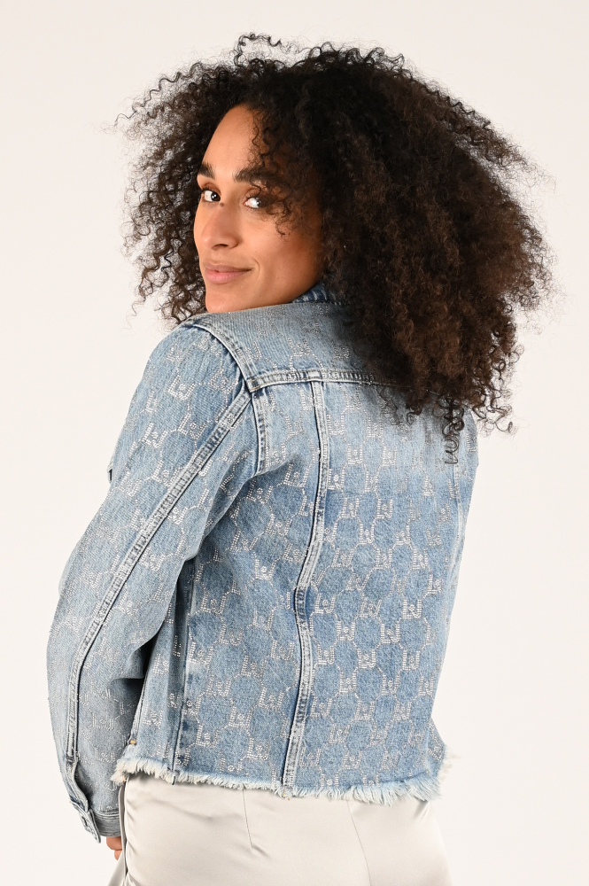 Liu Jo ua4096 Jeansjasje Blauw