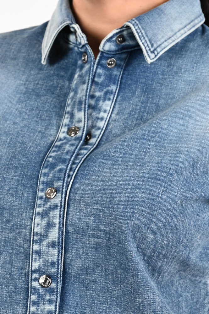 Marc Cain ZS 51.12 D03 Jeansjasje Blauw