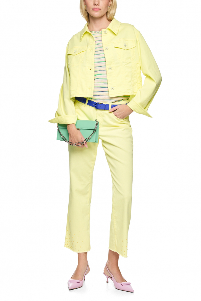 Marc Cain AC 31.12 D03 Jeansjasje Geel