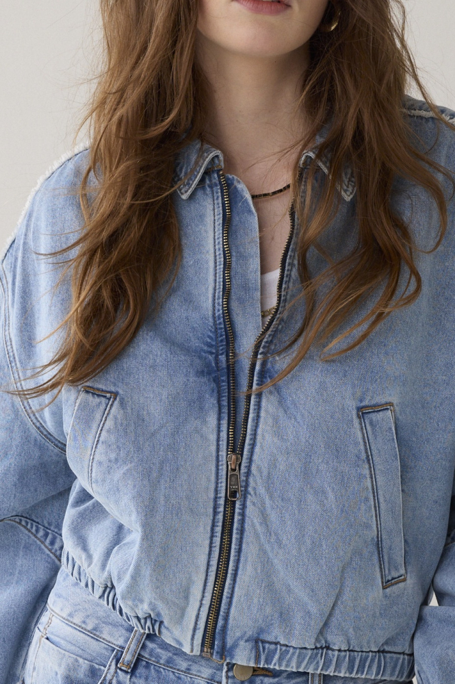 Summum 1s1285-5169 Jeansjasje Blauw