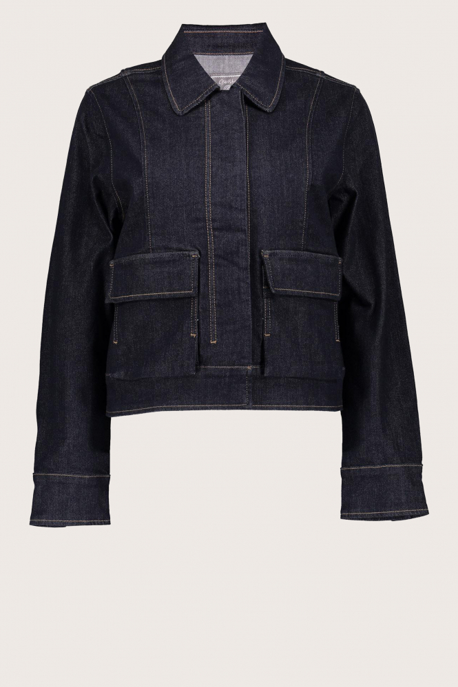 Geisha 35505-10 Jeansjasje Blauw