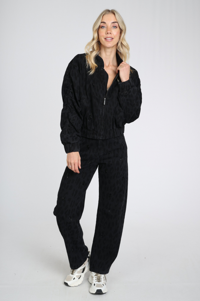 Florez elva jacket cr0778 Blazers Zwart