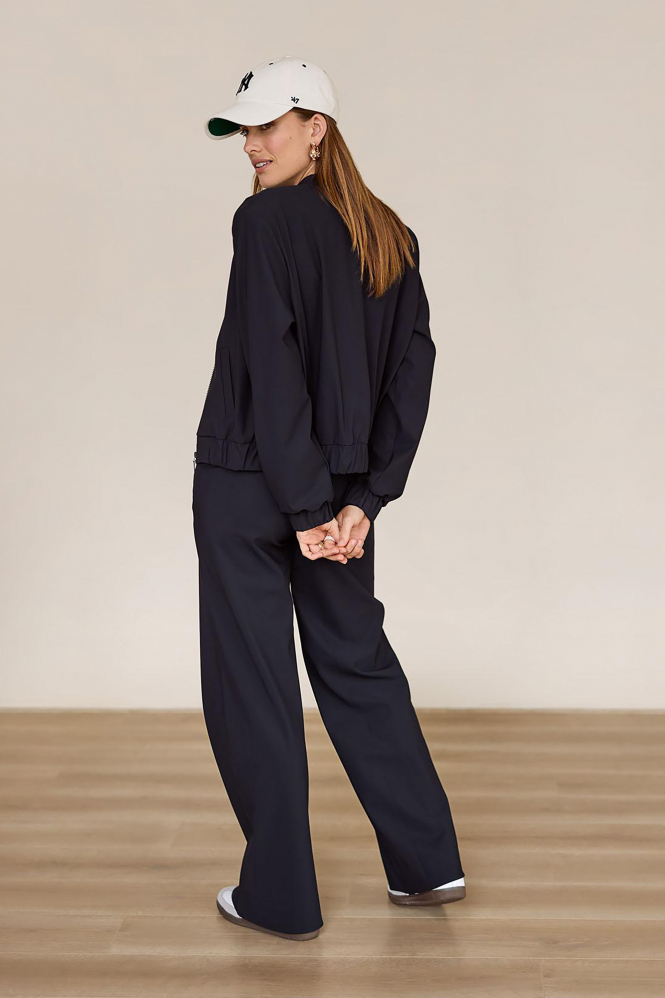 L.O.E.S. by Studio Anneloes Benja bomber jacket  Bomber Zwart