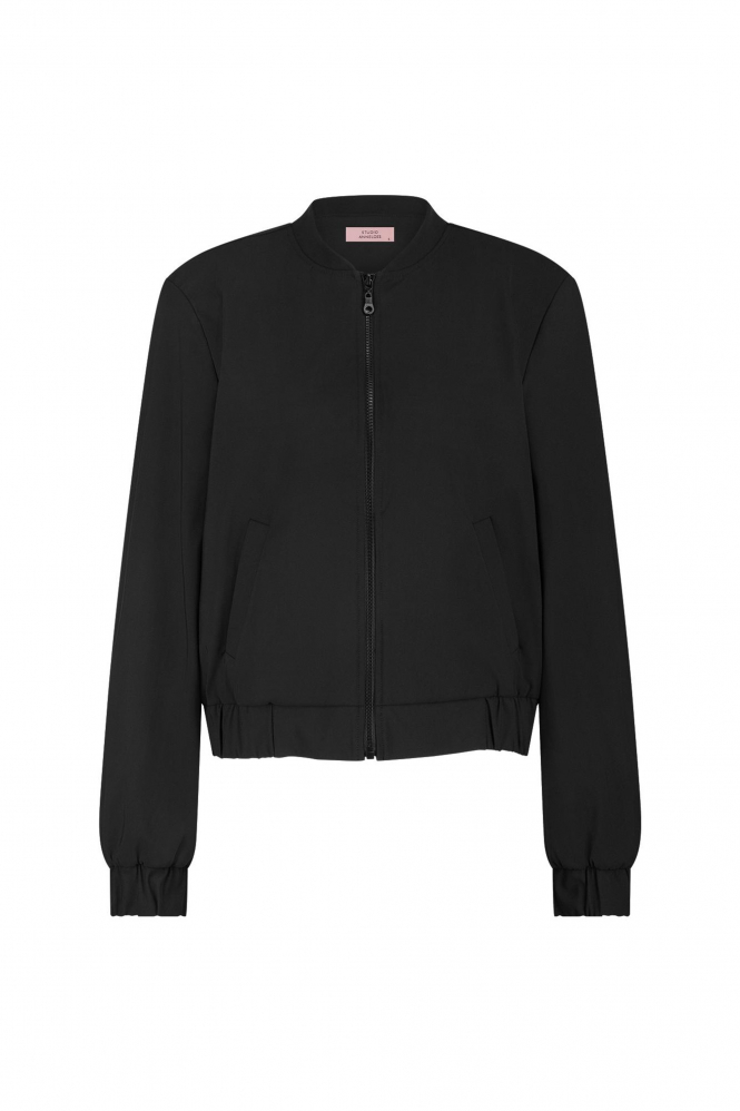 L.O.E.S. by Studio Anneloes Benja bomber jacket  Bomber Zwart